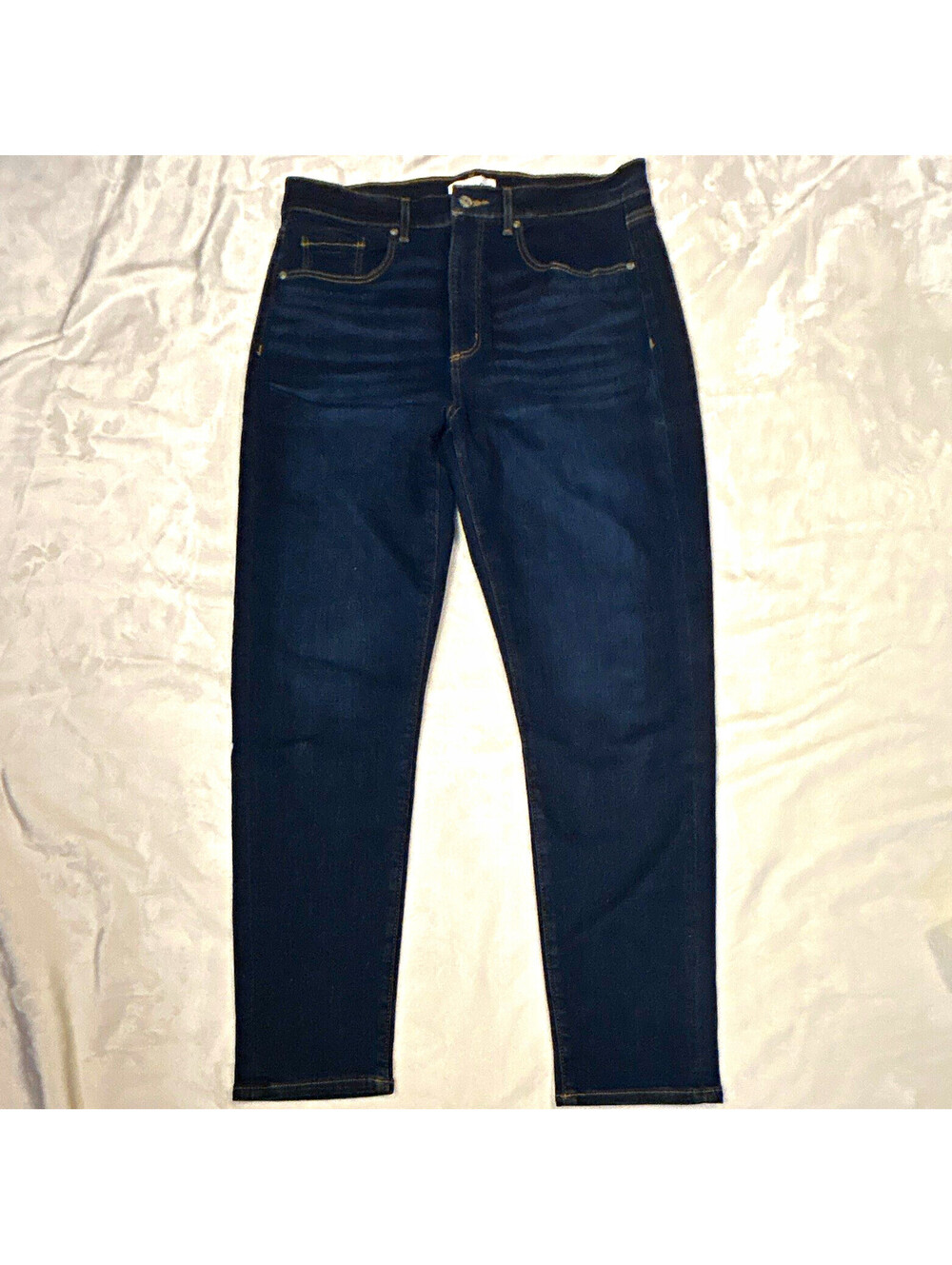 LOFT Women's Skinny Dark Wash Blue Denim Jeans Mid Rise S31 skinny